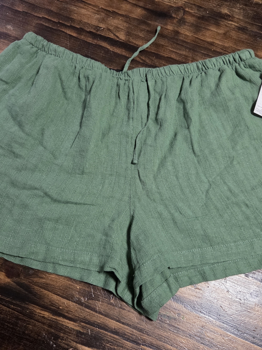 George Olive Green Drawstring Athletic Shorts
